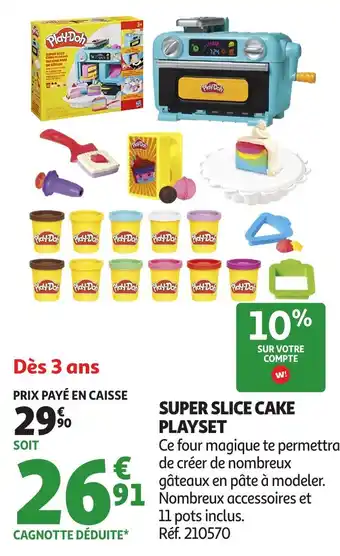 Auchan Super slice cake playset offre