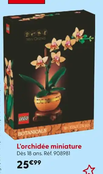 La Grande Récré LEGO L'orchidée miniature offre