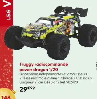 La Grande Récré Truggy radiocommandé power dragon 1/20 offre