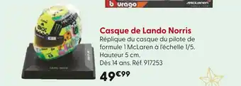 La Grande Récré Burago Casque de Lando Norris offre