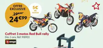 La Grande Récré Burago Coffret 3 motos Red Bull rally offre