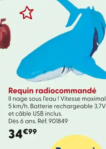 La Grande Récré Requin radiocommandé offre