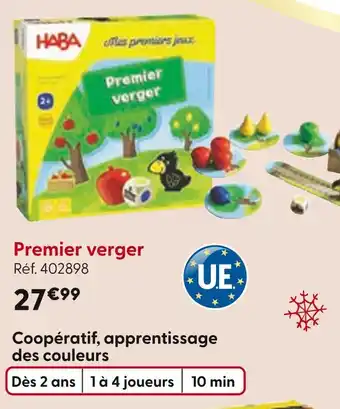 La Grande Récré HABA Premier verger offre