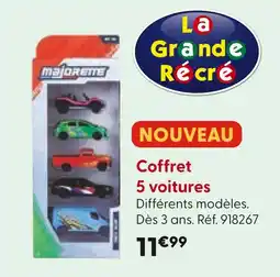 La Grande Récré LA GRANDE RECRE Coffret 5 voitures offre