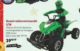 La Grande Récré Team City Quad radiocommandé 1/18 offre