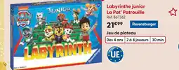 La Grande Récré Ravensburger Labyrinthe junior La Pat' Patrouille offre