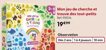 La Grande Récré Mon jeu de cherche et trouve des tout-petits offre