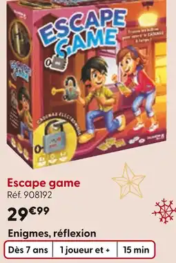 La Grande Récré Escape game offre