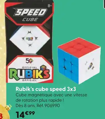 La Grande Récré Rubik's cube speed 3x3 offre