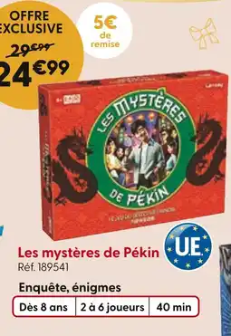 La Grande Récré Les mystères de Pékin offre