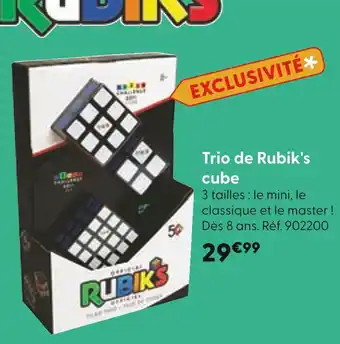 La Grande Récré Trio de Rubik's cube offre