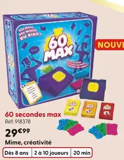 La Grande Récré 60 secondes max offre