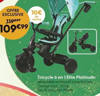 Tricycle 6 en 1 Tricycle 6 en 1 Elite Platinum