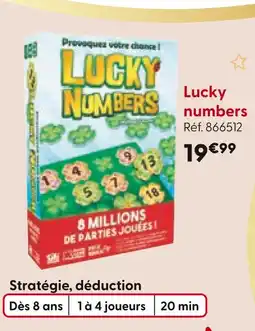La Grande Récré Lucky Numbers offre