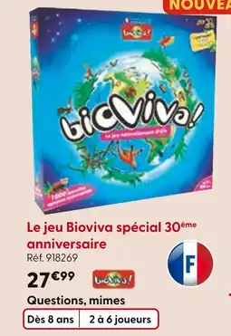 La Grande Récré Le jeu Bioviva spécial 30ème anniversaire offre