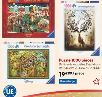 La Grande Récré RAVENSBURGER Puzzle 1000 pièces offre