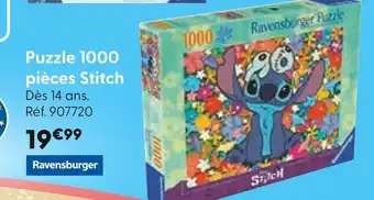 La Grande Récré Ravensburger Puzzle 1000 pièces Stitch offre