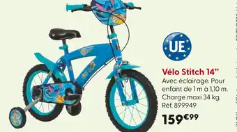 La Grande Récré Vélo Stitch 14” offre