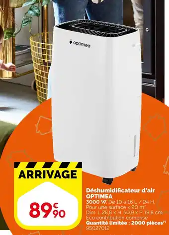 Optimea Déshumidificateur d'air