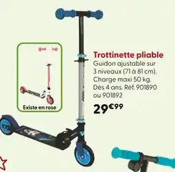 La Grande Récré Trottinette pliable offre