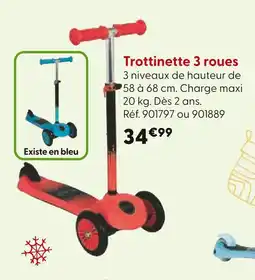 La Grande Récré Trottinette 3 roues rouge offre