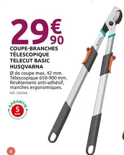 Mr Bricolage HUSQVARNA Coupe-branches télescopique Telecut Basic offre