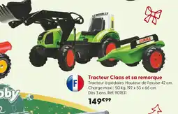 La Grande Récré Tracteur Tracteur Claas et sa remorque offre