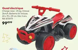 La Grande Récré Quad électrique offre