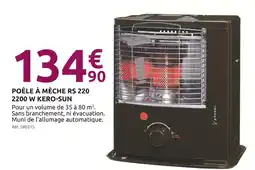 Mr Bricolage Poêle à mèche rs 220 2200 w kero-sun offre