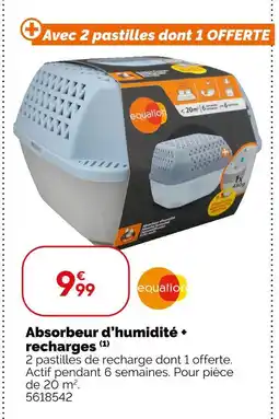 Weldom EQUATION Absorbeur d'humidité + recharges offre