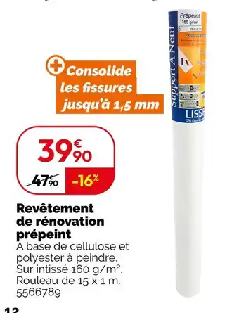 Weldom Revêtement de rénovation prépeint offre