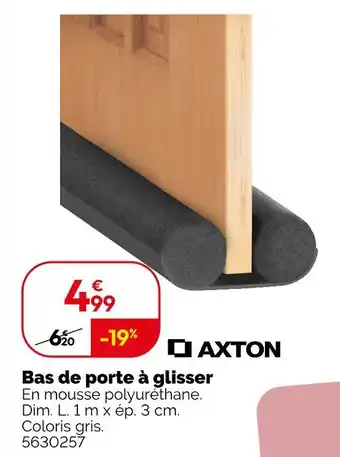 Weldom AXTON Bas de porte à glisser offre