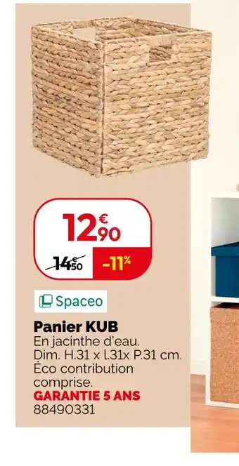 Weldom Spaceo Panier KUB offre