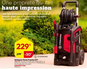 Weldom STERWINS Nettoyeur Haute Pression ST7 offre