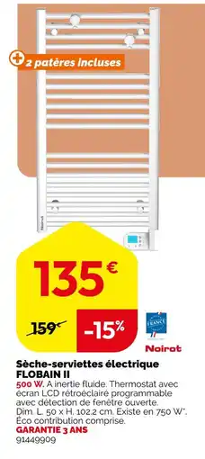 Weldom Noirot Sèche-serviettes électrique FLOBAIN II offre