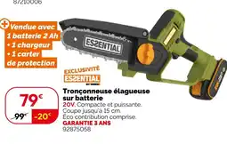 Weldom Essential Tronçonneuse élagueuse sur batterie offre