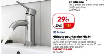 Weldom SENSEA Mitigeur pour lavabo mia m offre