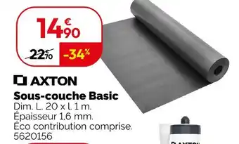 Weldom AXTON Sous-couche basic offre