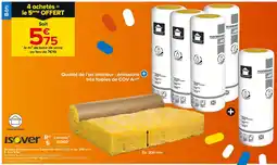 Castorama ISOVER Rouleau de laine de verre Supralaine 5,40 x 1,20 m ép. 200 mm R. 5 m2K/W offre