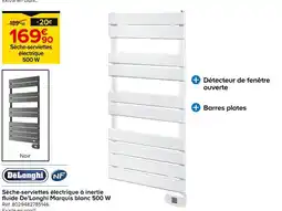 Castorama De'Longhi Sèche-serviettes électrique à inertie fluide Marquis blanc 500 W offre
