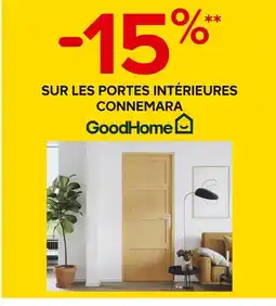 Castorama GoodHome -15% sur les portes intérieures Connemara GoodHome offre