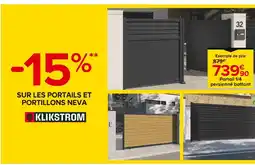 Castorama Klikstrom -15% sur les portails et portillons Neva Klikstrom offre