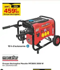 Castorama Mecafer Groupe électrogène MF3800 3000 W offre