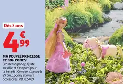 Auchan Ma poupee princesse et son poney offre