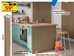 Castorama Lamelles décor chêne Saragosse offre