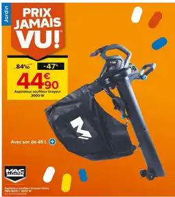 Castorama Mac Allister Aspirateur souffleur broyeur filaire MBV3000-1 3000 W offre