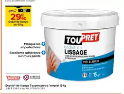 Castorama Toupret Enduit de lissage offre
