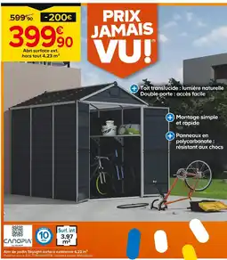 Castorama Canopia by Palram Abri de jardin Skylight offre