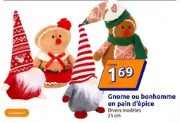 Action Gnome ou bonhomme en pain d'épice offre