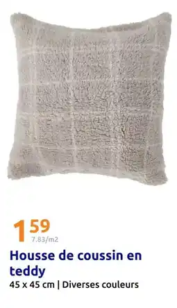 Action Housse de coussin en teddy offre